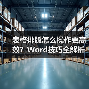 表格排版怎么操作更高效?Word技巧全解析(图2) 表格排版怎么操作更高效?Word技巧全解析(图2)
