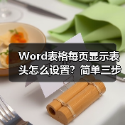Word表格每页显示表头怎么设置?简单三步搞定!(图2) Word表格每页显示表头怎么设置?简单三步搞定!(图2)