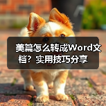 美篇怎么转成Word文档？实用技巧分享（图4）