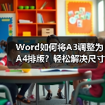 Word如何将A3调整为A4排版?轻松解决尺寸转换问题(图2) Word如何将A3调整为A4排版?轻松解决尺寸转换问题(图2)