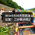 Word左对齐页码怎么设置?三步快速搞定(图2) Word左对齐页码怎么设置?三步快速搞定(图2)