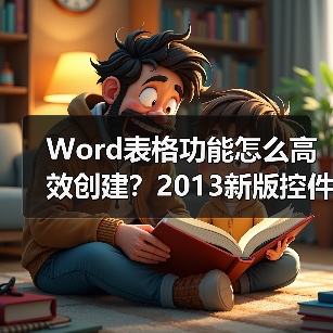 Word表格功能怎么高效创建?2013新版控件让表格编辑更轻松(图2) Word表格功能怎么高效创建?2013新版控件让表格编辑更轻松(图2)