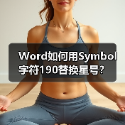 Word如何用Symbol字符190替换星号?(图1) Word如何用Symbol字符190替换星号?(图1)