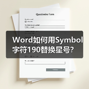 Word如何用Symbol字符190替换星号?(图2) Word如何用Symbol字符190替换星号?(图2)