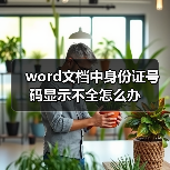 word文档中身份证号码显示不全怎么办（图4）