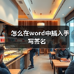 怎么在word中插入手写签名(图1) 怎么在word中插入手写签名(图1)