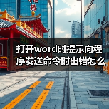 打开word时提示向程序发送命令时出错怎么解决（图4）