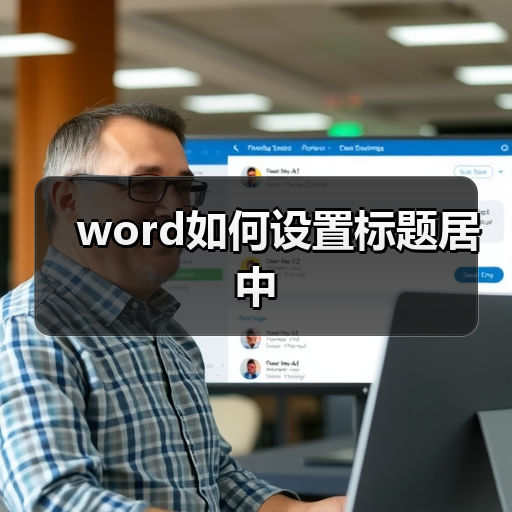 word如何设置标题居中(图2) word如何设置标题居中(图2)