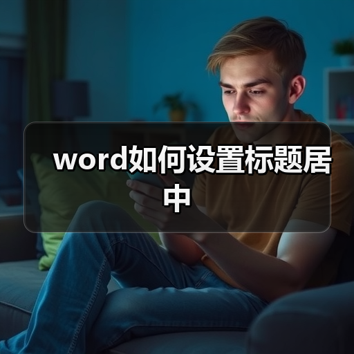 word如何设置标题居中(图4) word如何设置标题居中(图4)