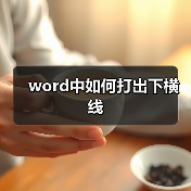 word中如何打出下横线(图3) word中如何打出下横线(图3)