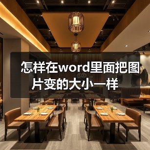 怎样在word里面把图片变的大小一样(图4) 怎样在word里面把图片变的大小一样(图4)