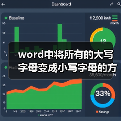 word中将所有的大写字母变成小写字母的方法（图1）