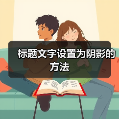 标题文字设置为阴影的方法(图4) 标题文字设置为阴影的方法(图4)