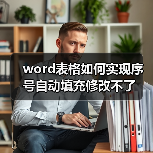 word表格如何实现序号自动填充修改不了(图3) word表格如何实现序号自动填充修改不了(图3)