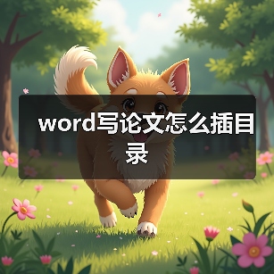 word写论文怎么插目录(图2) word写论文怎么插目录(图2)