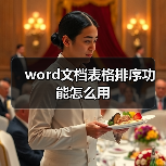 word文档表格排序功能怎么用(图3) word文档表格排序功能怎么用(图3)