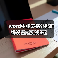 word中将表格外部框线设置成实线3磅（图3）