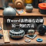 在word表格最右边增加一列的方法(图1) 在word表格最右边增加一列的方法(图1)