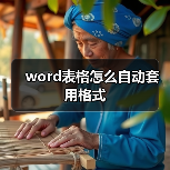 word表格怎么自动套用格式(图2) word表格怎么自动套用格式(图2)