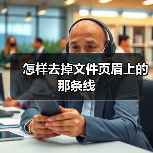 怎样去掉文件页眉上的那条线(图2) 怎样去掉文件页眉上的那条线(图2)