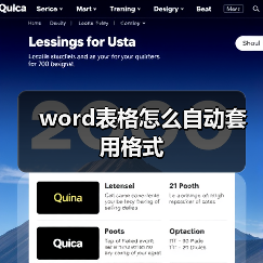 word表格怎么自动套用格式(图4) word表格怎么自动套用格式(图4)