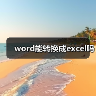 word能转换成excel吗（图2）