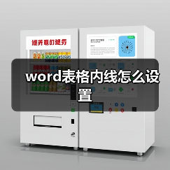 word表格内线怎么设置（图4）