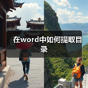 在word中如何提取目录(图4) 在word中如何提取目录(图4)