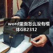 word里面怎么没有楷体GB2312（图2）