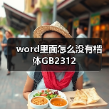 word里面怎么没有楷体GB2312（图3）