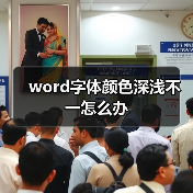 word字体颜色深浅不一怎么办(图1) word字体颜色深浅不一怎么办(图1)
