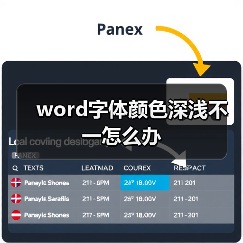 word字体颜色深浅不一怎么办(图4) word字体颜色深浅不一怎么办(图4)