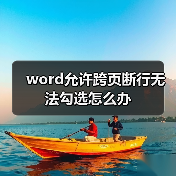 word允许跨页断行无法勾选怎么办（图1）