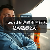 word允许跨页断行无法勾选怎么办（图3）