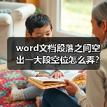 word文档段落之间空出一大段空位怎么弄?(图3) word文档段落之间空出一大段空位怎么弄?(图3)