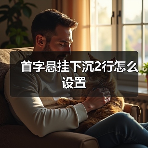 首字悬挂下沉2行怎么设置(图1) 首字悬挂下沉2行怎么设置(图1)