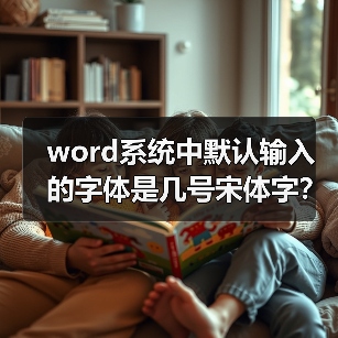 word系统中默认输入的字体是几号宋体字？（图1）