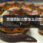 页眉页脚边距怎么设置？（图3）