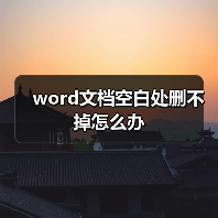 word文档空白处删不掉怎么办（图1）