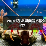word方块里面是√怎么打?(图4) word方块里面是√怎么打?(图4)