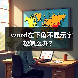 word左下角不显示字数怎么办？（图1）