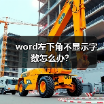 word左下角不显示字数怎么办？（图4）