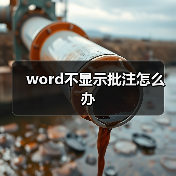 word不显示批注怎么办(图2) word不显示批注怎么办(图2)