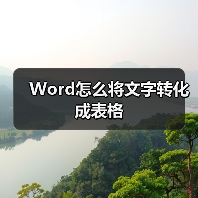 Word怎么将文字转化成表格(图1) Word怎么将文字转化成表格(图1)