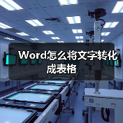 Word怎么将文字转化成表格(图2) Word怎么将文字转化成表格(图2)