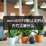 word2010默认文档对齐方式是什么（图3）