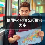 使用word怎么打横向大字（图1）