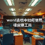 word表格中如何使用橡皮擦工具（图1）