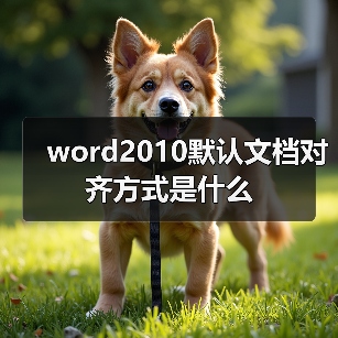 word2010默认文档对齐方式是什么（图4）