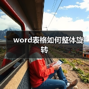 word表格如何整体旋转(图1) word表格如何整体旋转(图1)